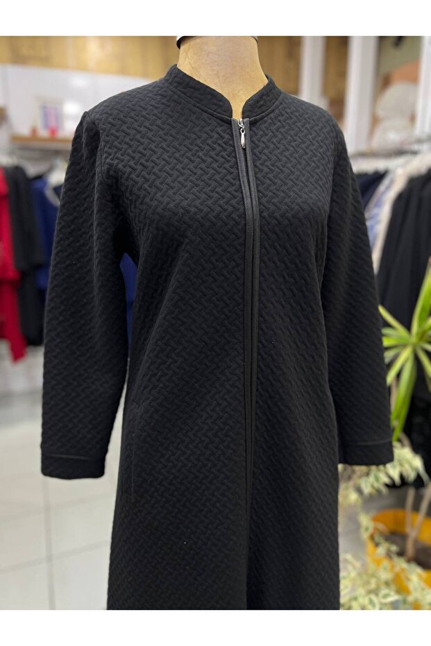 Siyah Mevsimlik Ferace - 3