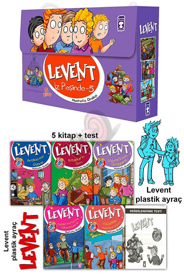 Levent İz Peşinde 5 Hikaye Seti (9 YAŞ VE ÜZERİ) (5 KİTAP) - 1