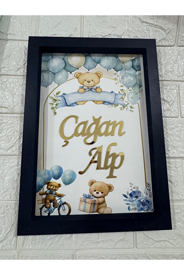 Kare Bebek kapı süsü Hastane odası kapı süsü - 1