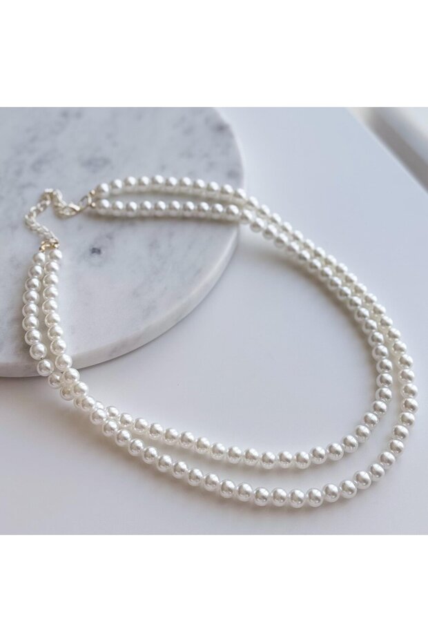 5li İnci Kolye Seti - 3