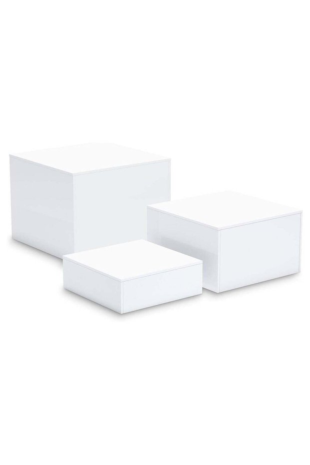 Buffet Risers for Food Display - 3PCS Acrylic Cube Nesting Risers for Catering and Dessert Collecti