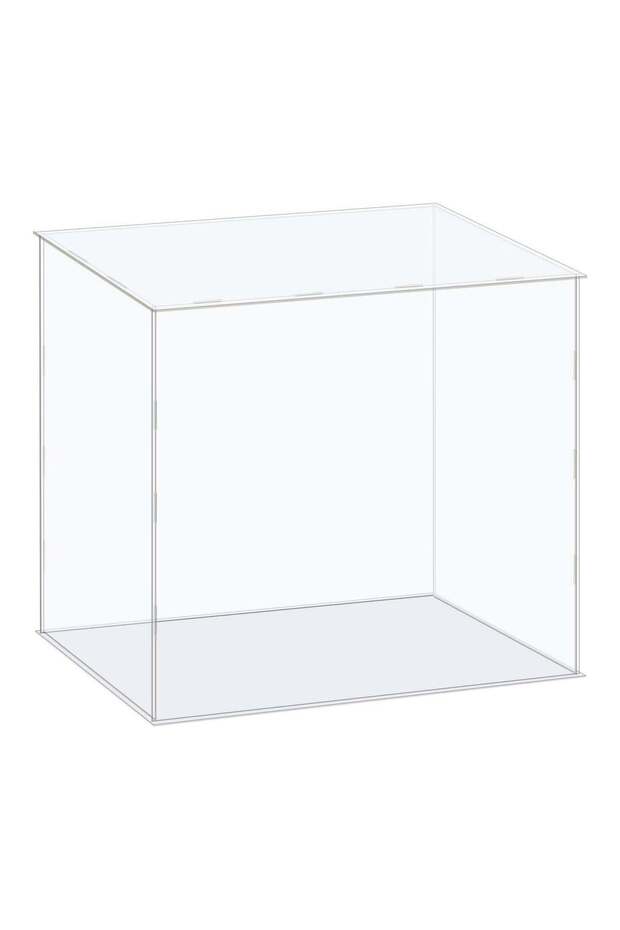 Acrylic Display Case Box Clear Dustproof Protection Showcase 41x26x36cm for Collectibles Display