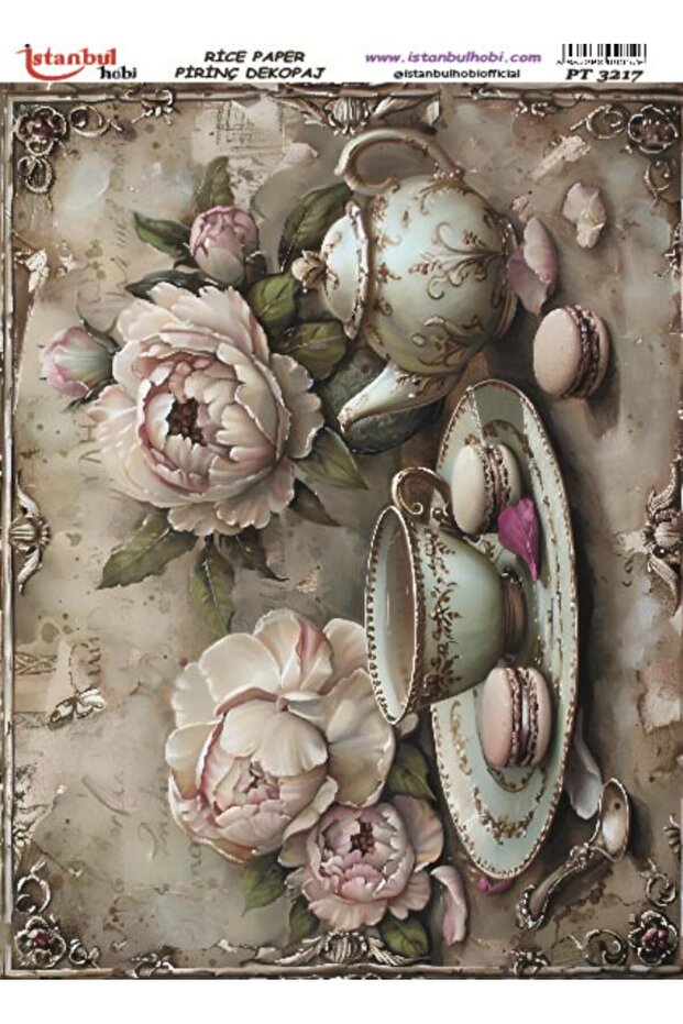 Brass Decopage Paper 30X42Cm Pt-3217