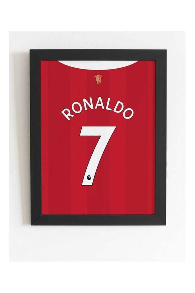 Cristiano Ronaldo #7 Cr7 Manchester United Poster With Frame 30x40 cm