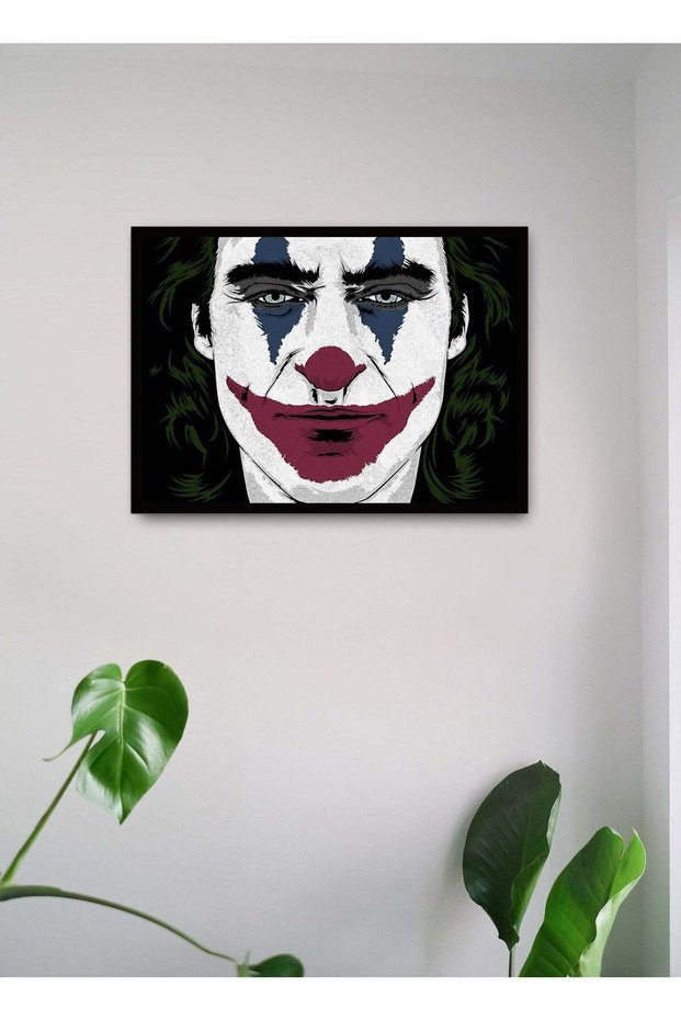 Wall Posters with Joker Movie Pop Art and Black Frame - Wall Arts Home Décor Photo Frames - 40x55cm