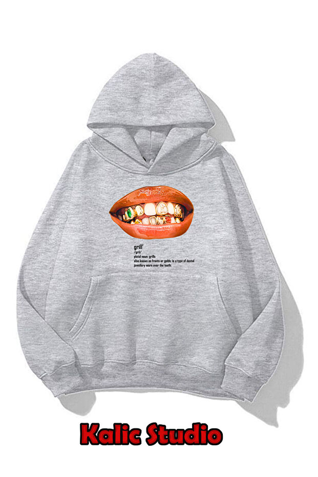 Grillz Oversize Sweatshirt Gray