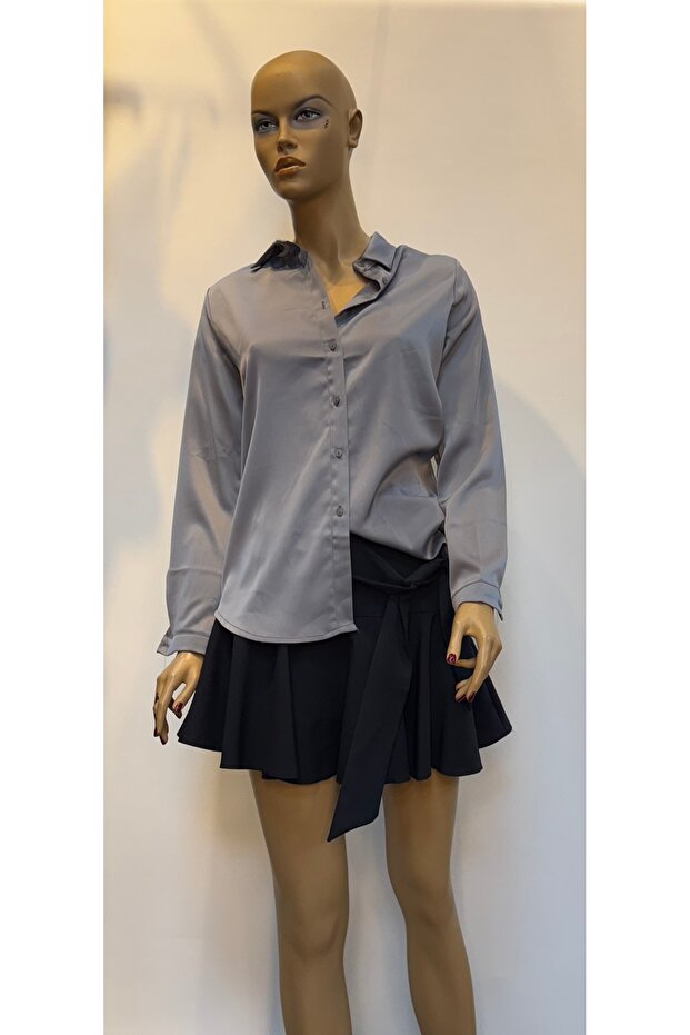 Şık saten gömlek - 2