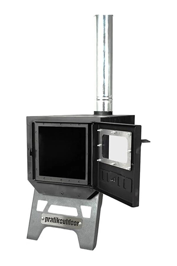 Kuzinesiz Kamp Ve Çadır Sobası Katlanır Ayaklı Kamp Sobası Çantalı - 5