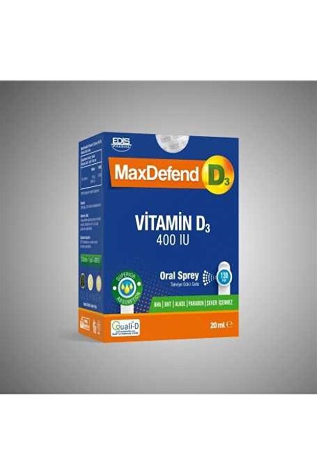 Maxdefend D3 400 IU Oral Sprey 20 ml - 1