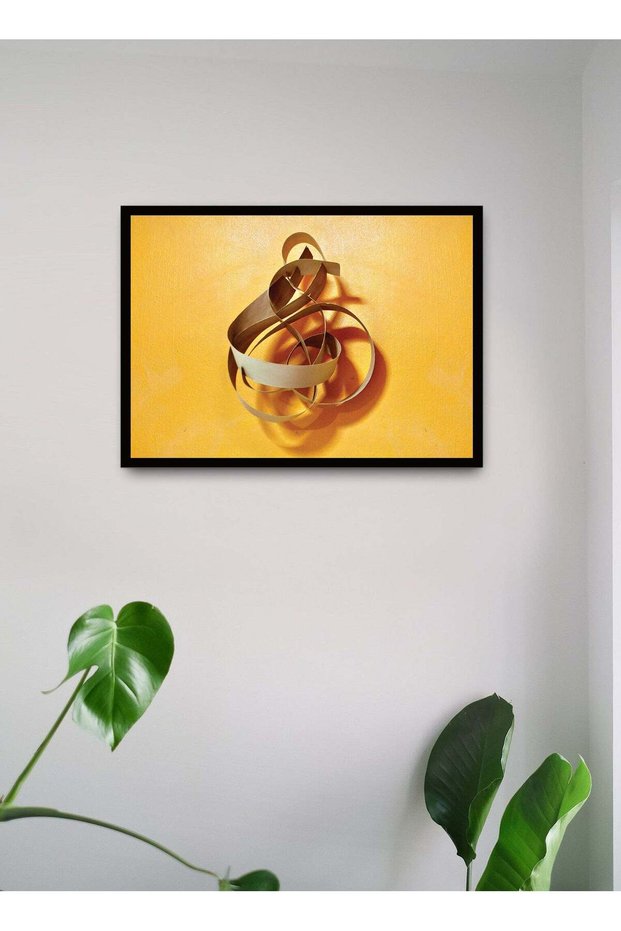 Wall Posters with Abstract Artwork and Black Frame - Wall Arts Home Décor Photo Frames - 40x55cm by