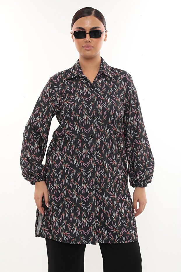 Дамски модел с разрез - 1