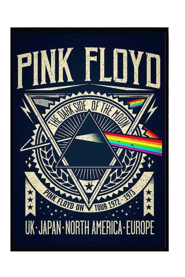 Floyd 1973 Concert Vintage Band Poster With Frame Multicolor 30 x 40centimeter