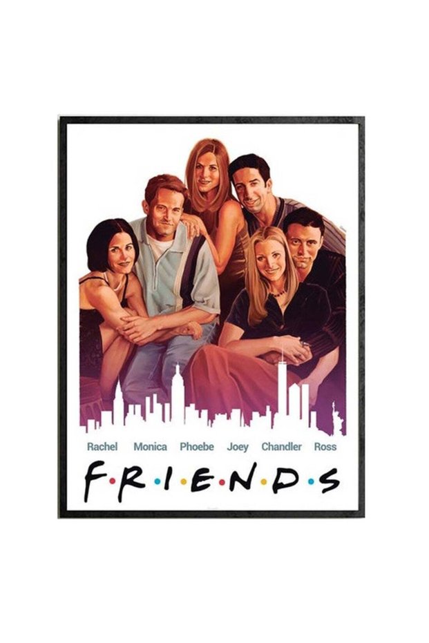 Friends Tv Show Framed Poster Multicolour 30x40centimeter