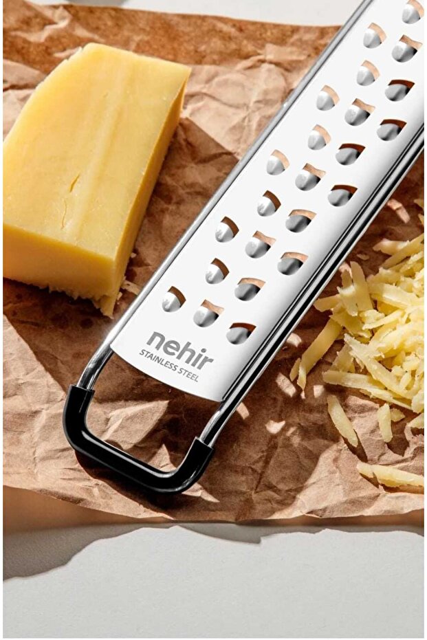 Stainless Steel Laser Cut Hand Grater Silicone Non-Slip Bottom Base