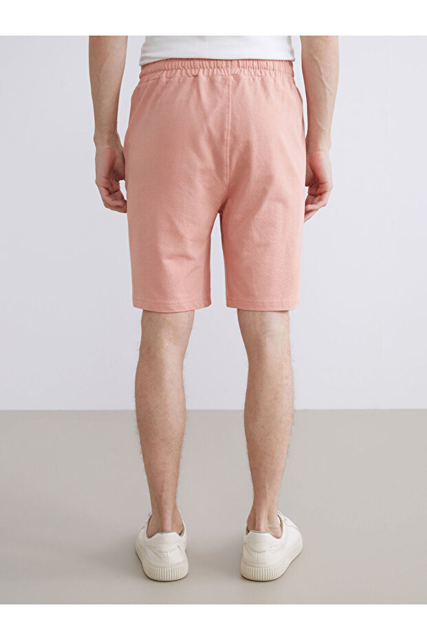 Pembe Standart Kalıp Erkek Şort - 5