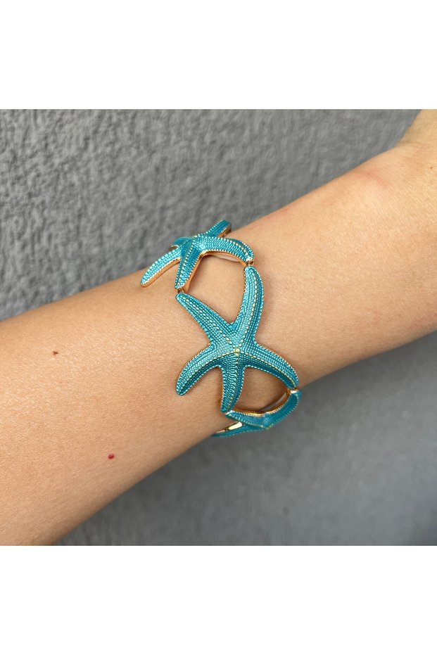 Starfish Design Elastic Imported Bracelet
