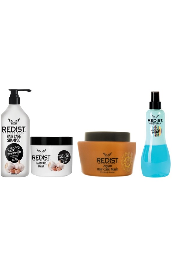Set Șampon Usturoi 1000 ml + Mască Argan 500 ml + Balsam Spray 400 ml - 2