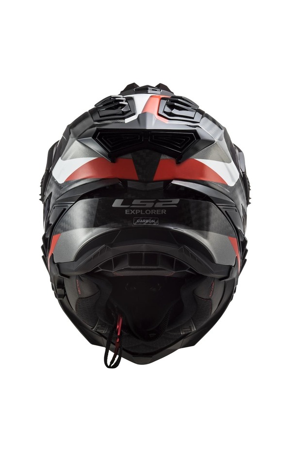 EXPLORER C KARBON FRONTIER TITANIUM KIRMIZI KAPALI KASK - 3