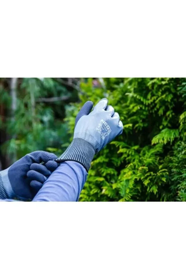 Latex/polyester gloves, 2 layers, size 8, - 7