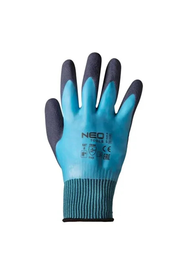 Latex/polyester gloves, 2 layers, size 8, - 8