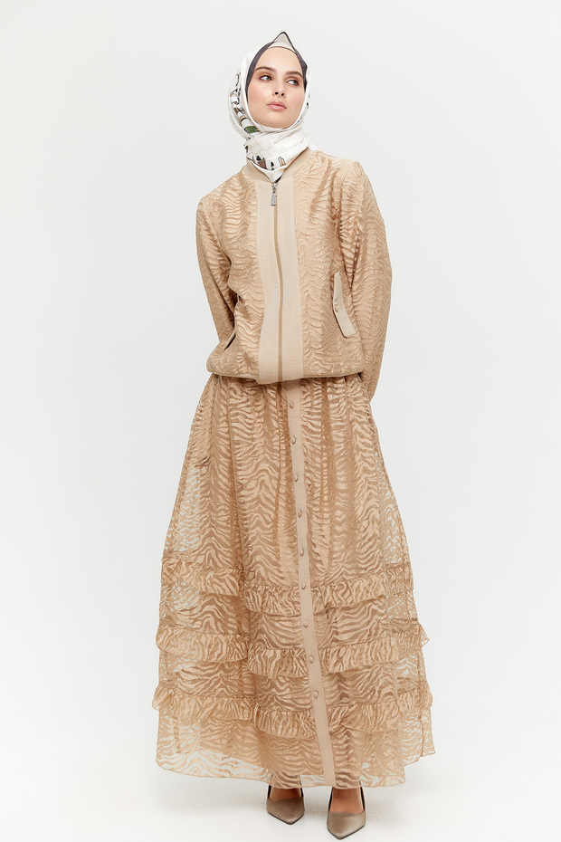 Zebra Organzeli Bomber Ceket - 2