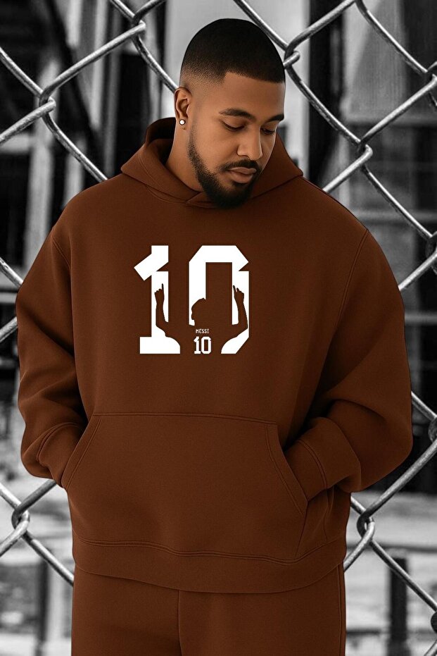 3 Yarn Combed Cotton Number 10 Printed Large Size Sweatshirt