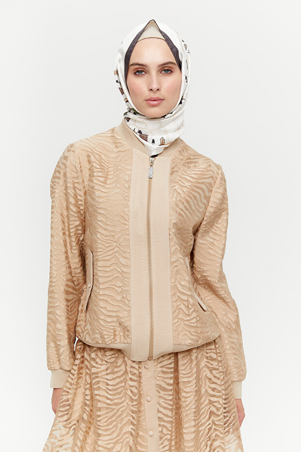 Zebra Organzeli Bomber Ceket - 3