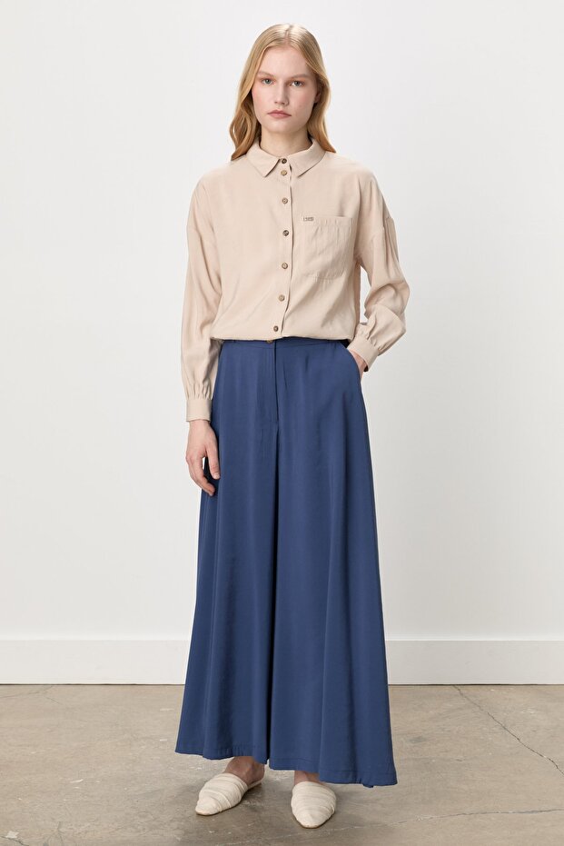 Modal Pantolon Etek İndigo - 2