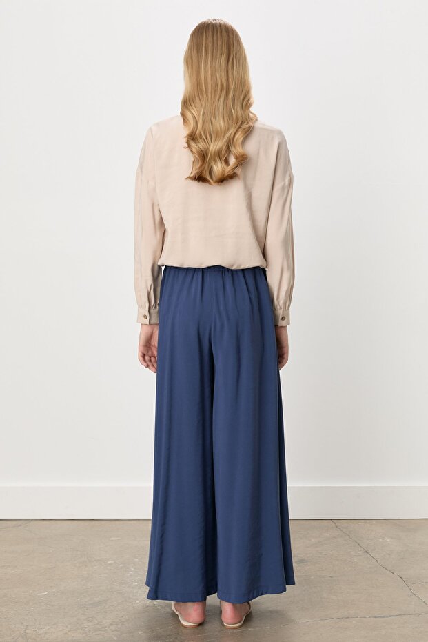 Modal Pantolon Etek İndigo - 4