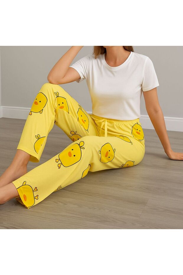 Kadın Pijama Tek Alt - 1