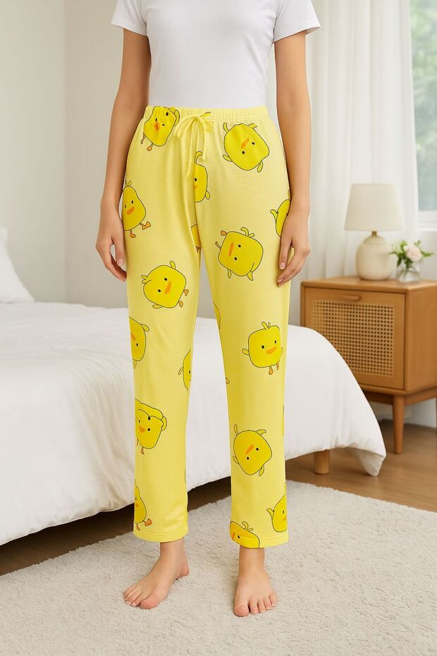 Kadın Pijama Tek Alt - 3