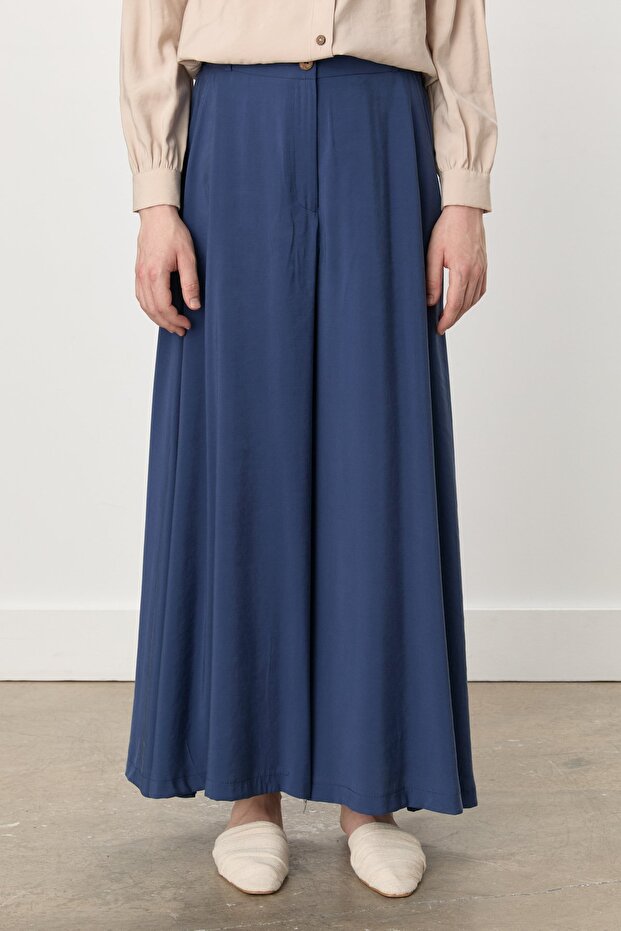 Modal Pantolon Etek İndigo - 3