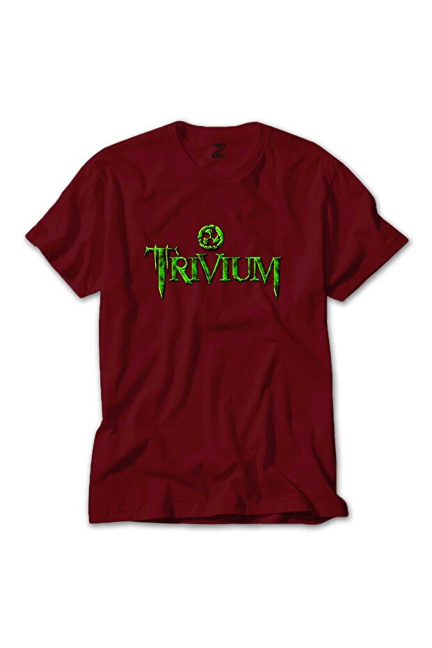 تي شيرت أحمر بشعار Trivium