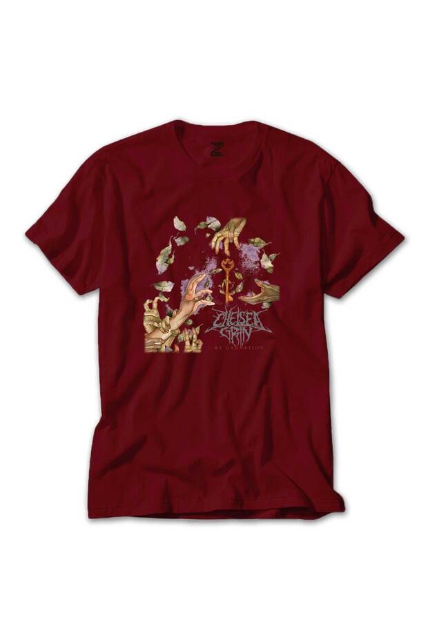 Chelsea Grin My Damnation Color T-Shirt Red Color Size 5XL