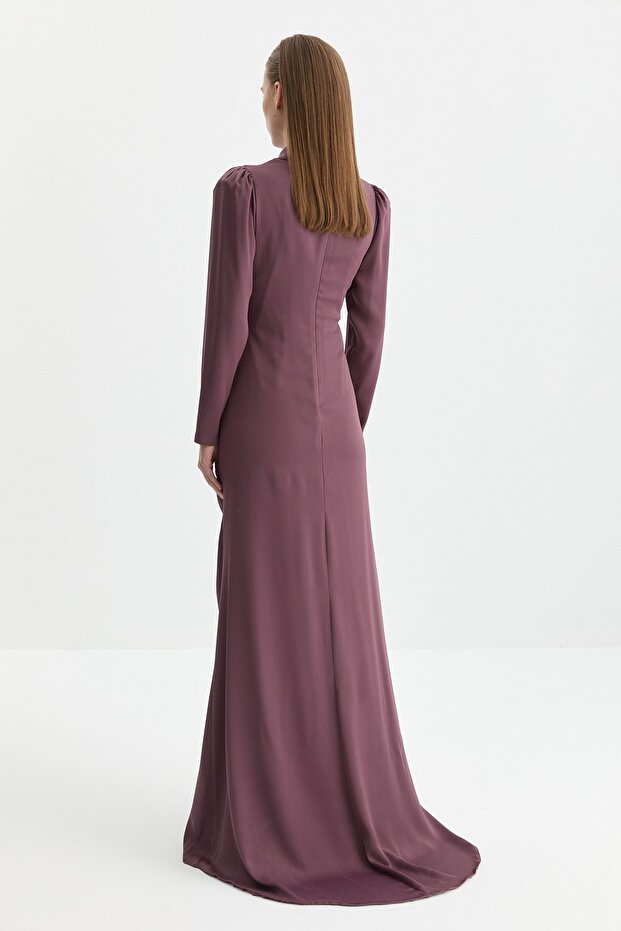 Drapeli Şık Elbise Berry - 4