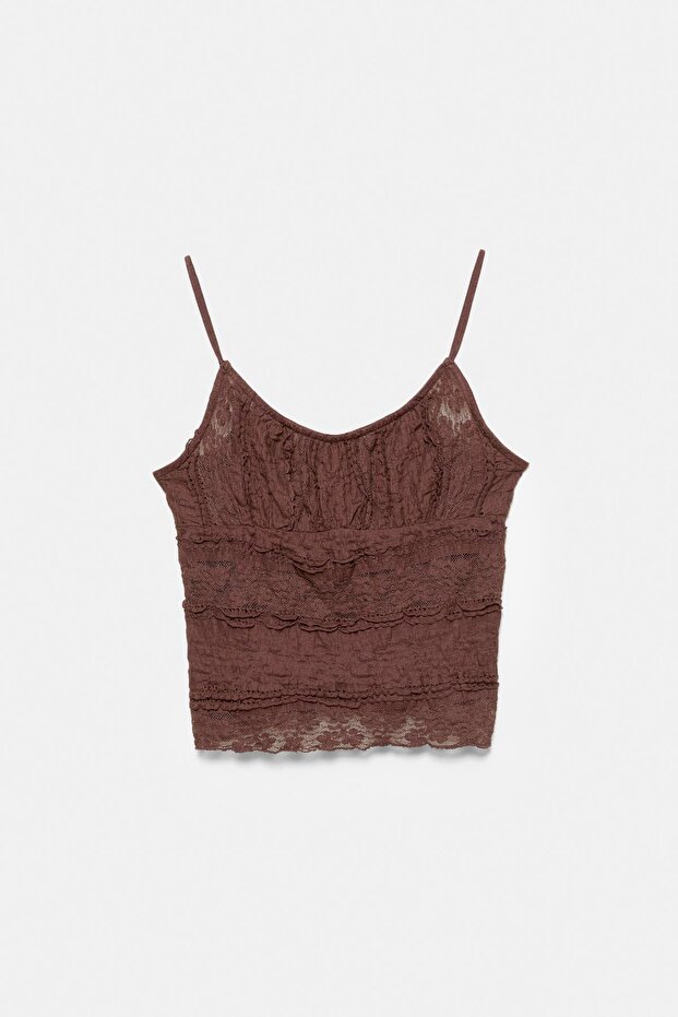Askılı dantel top - 6