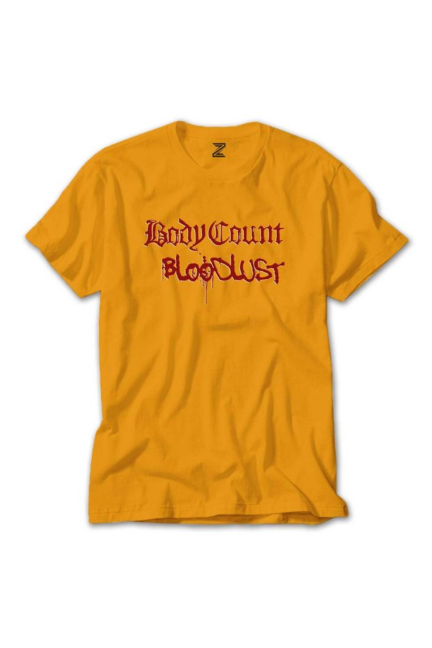 Body Count Bloodlust Color T-Shirt Yellow Color Size XL