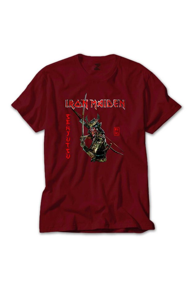 Iron Maiden Senjutsu Color T-Shirt Red Color Size S