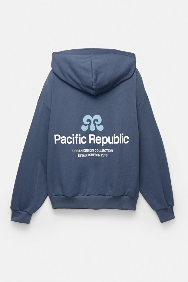 Kapüşonlu Pacific Republic Sweatshirt - 6