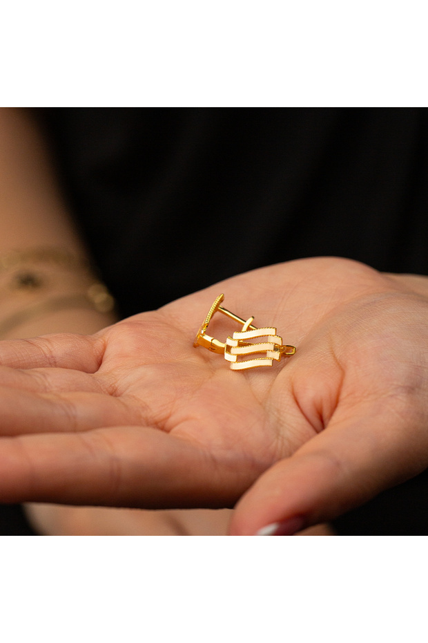 Ajda Şeritli Küpe - 2