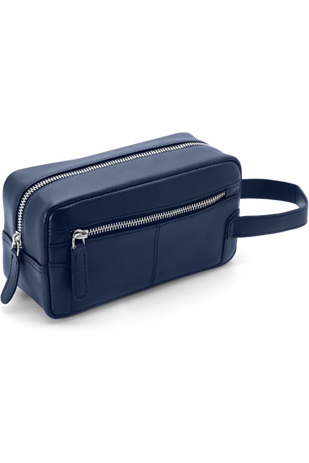 Toiletry Bag Men, Travel Pouch Makeup Shaving Bag for Men, Leather Hanging Waterproof Cos
