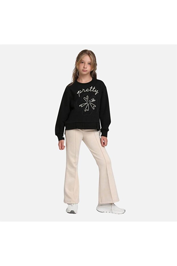 Escabel Girl's Sweat Black 5-9 Years 36074