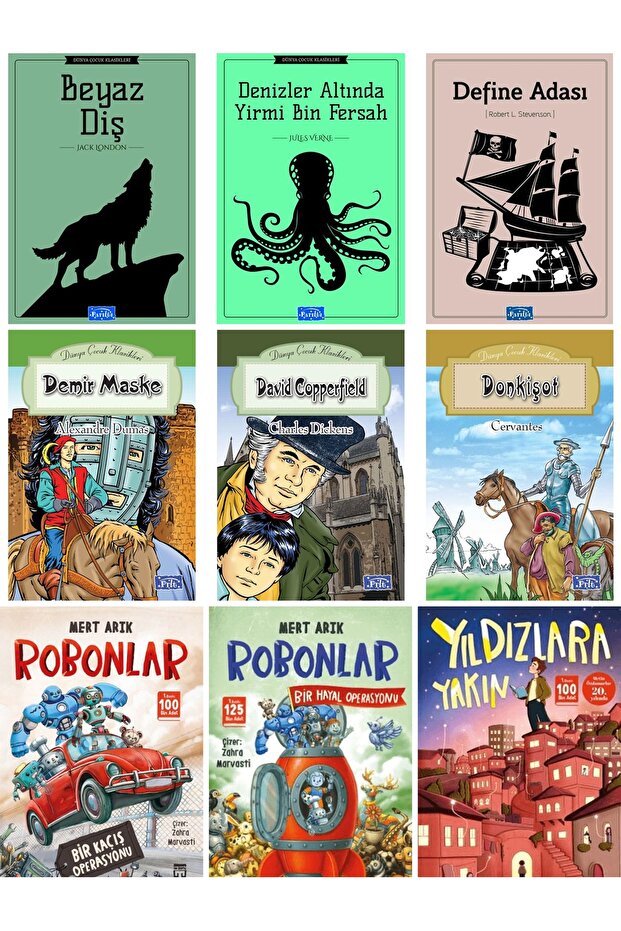 Robonlar Bir Kaçış Operasyonu 1 ve 2 Bir Hayal Operasyonu Yıldızlara Yakın Middle School 9 Book Set
