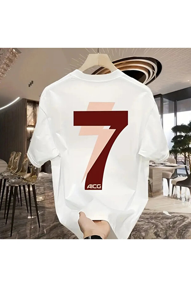 Printed White T-Shirt for Men
