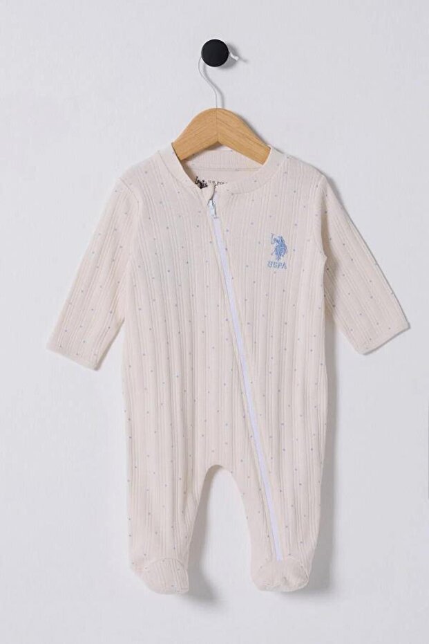 U.S Polo Assn Usb2337 Baby Boy Booties Jumpsuit