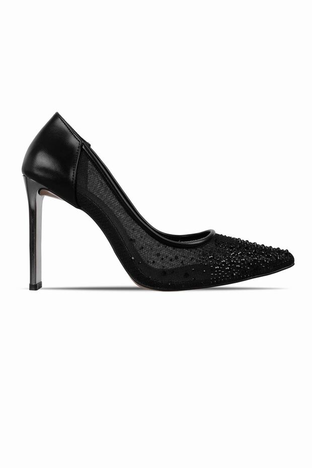Kelvy Women's Pointed Toe Thin Heeled Evening Dress Shoes 4114