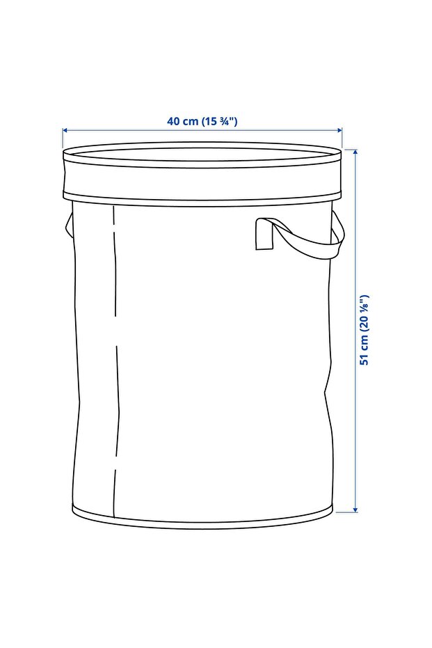 Waste Sorting Bag, Light Gray-Beige, 50 Lt - 7