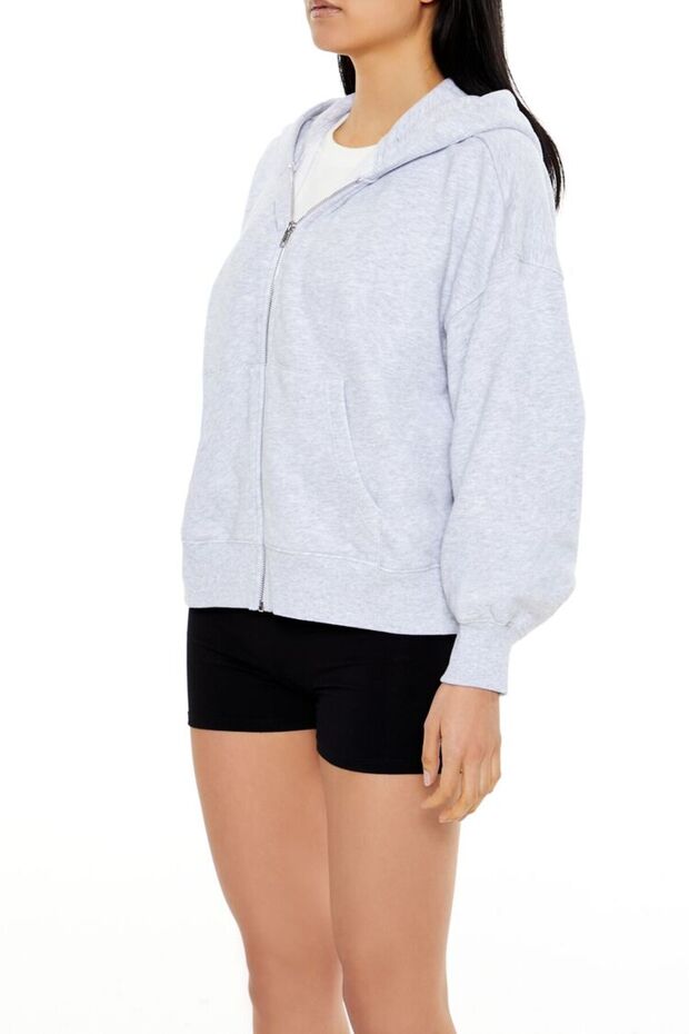 Kapüşonlu Fermuarlı Sweatshirt - 4