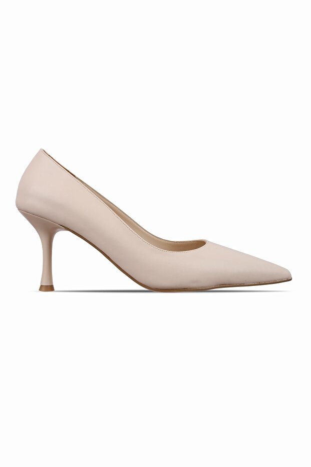 Seby Women's Pointed Toe Low Thin Heeled Shoes 4110