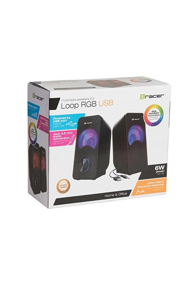 Boxe 2.0 Loop RGB, Negru - 4